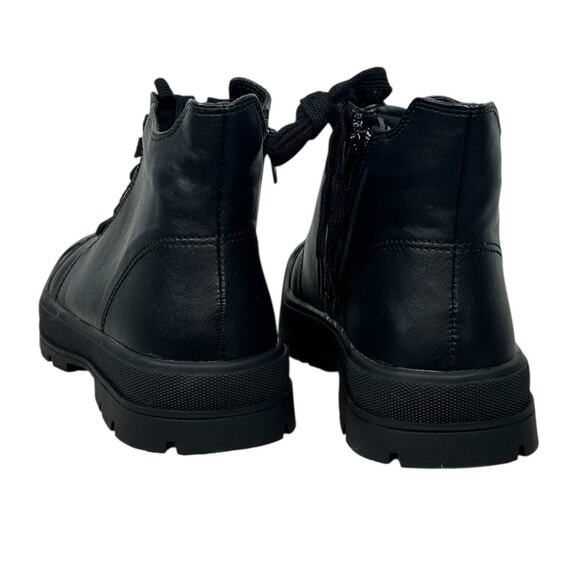 Milocaca Black Lace Up High-Top Side Zip Platform Sneaker Boots Size 11 NWOT - Picture 10 of 16